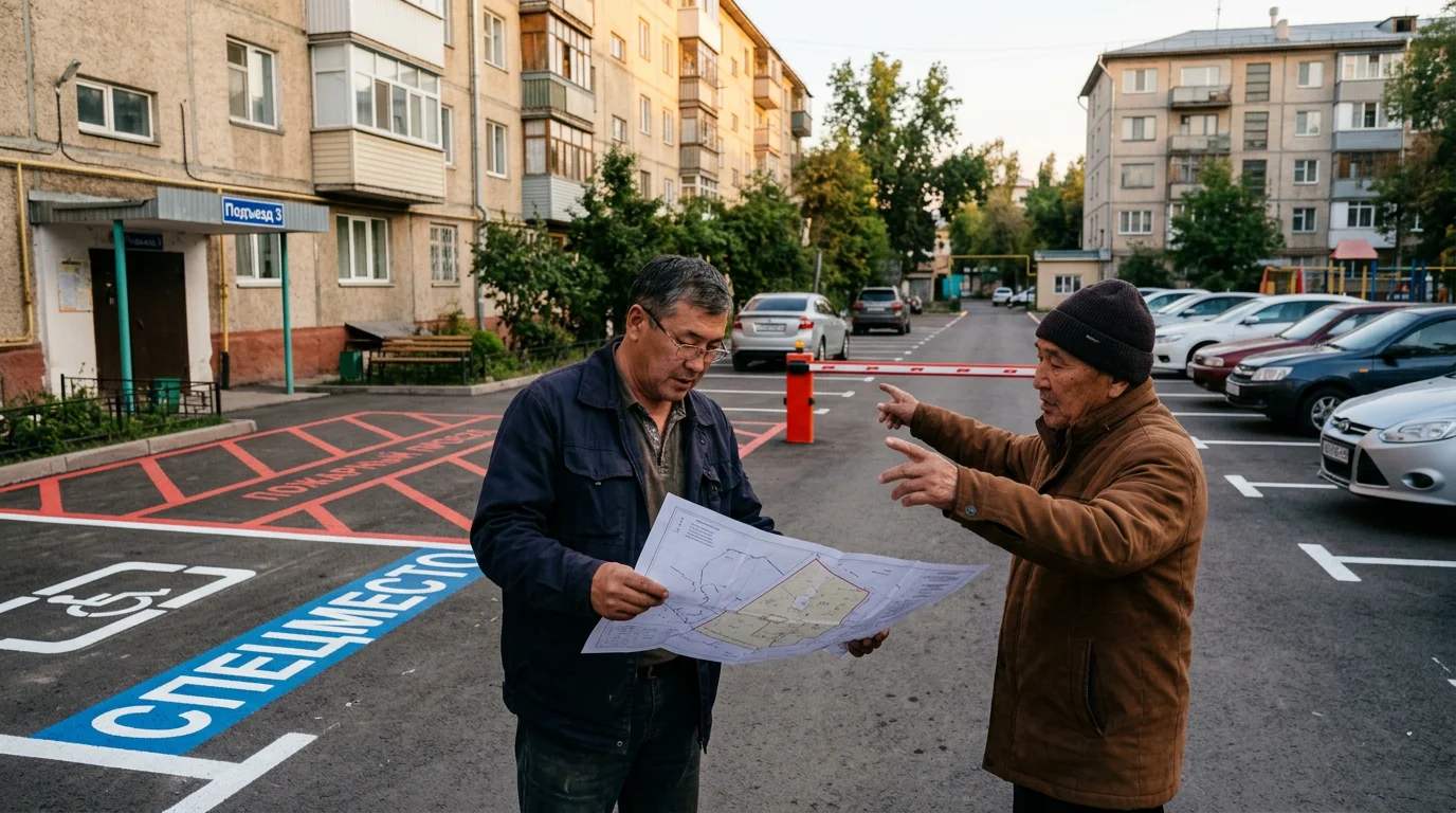 Көппәтерлі үй ауласындағы тұрақ кімге тиесілі?
