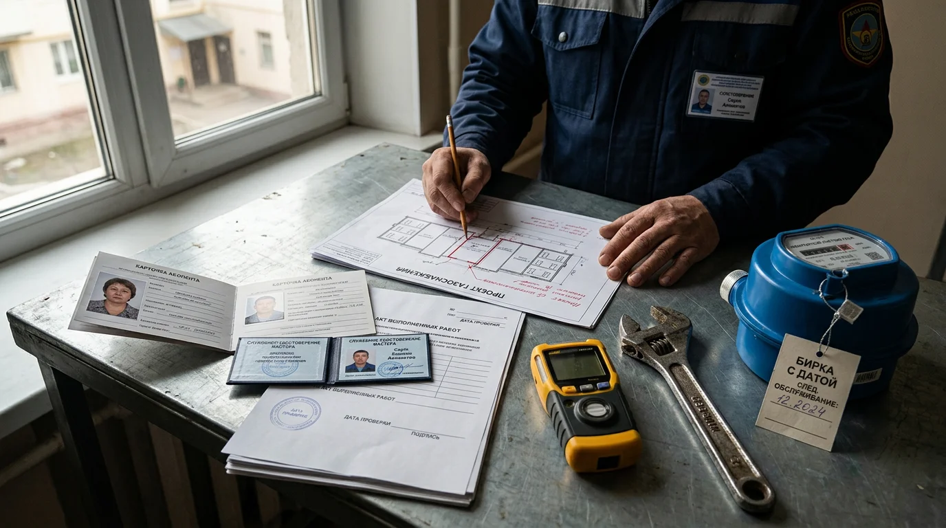 Үйішілік газ жабдығына қызмет көрсетуді үш тарап бөліседі