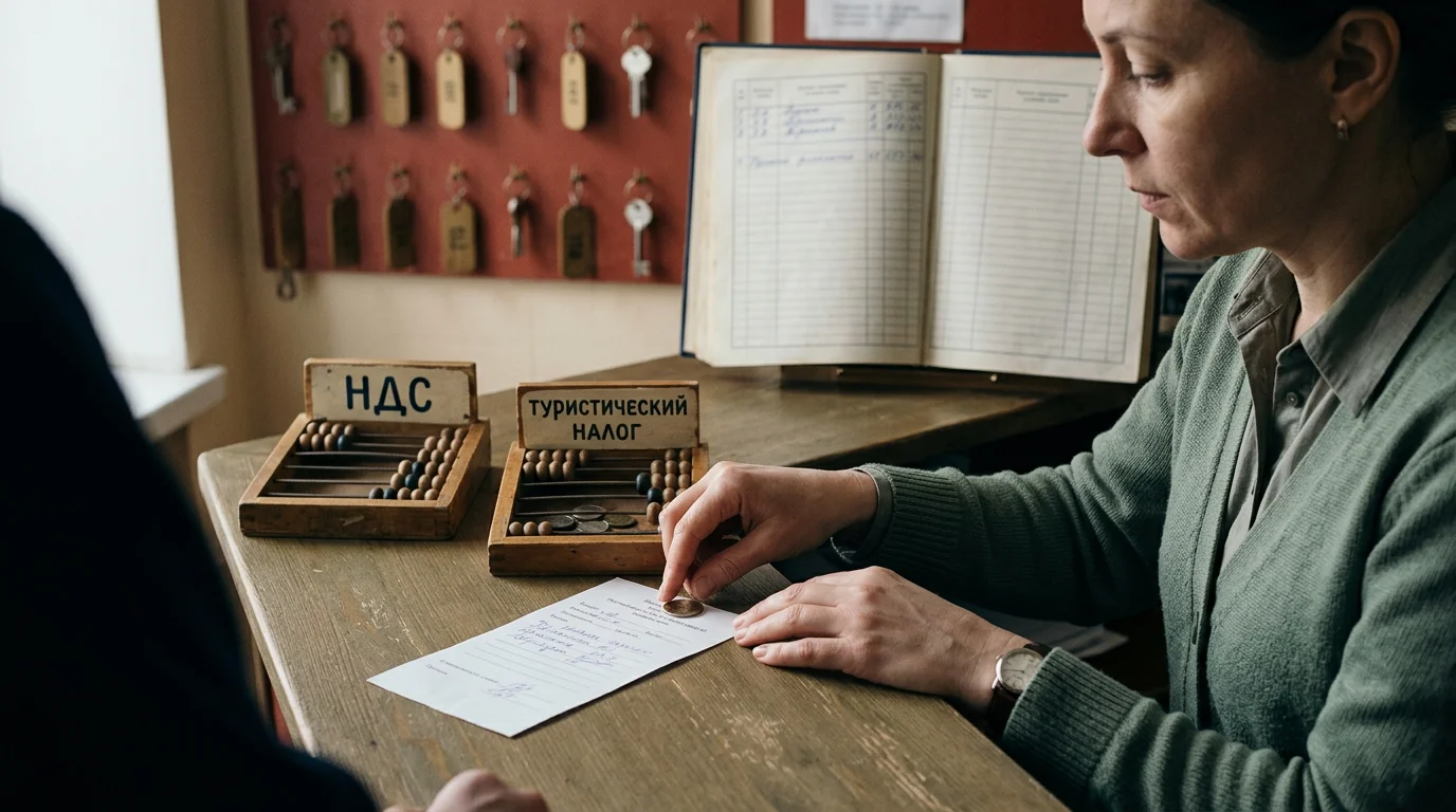 Туристический налог и НДС в счете гостя