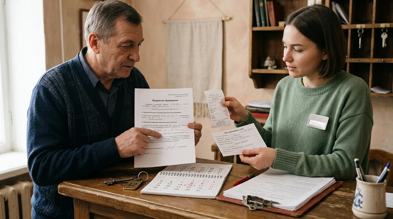 Продление проживания в гостинице меняет четыре документа
