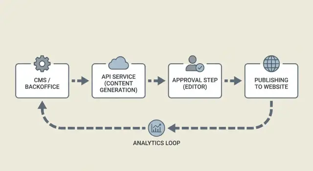 Content pipeline with an API: a step-by-step architecture