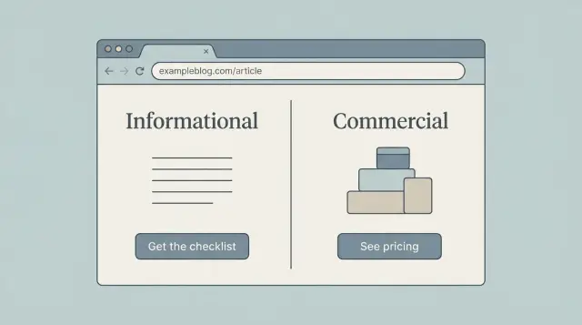CTA copywriting for SEO pages: match CTAs to intent