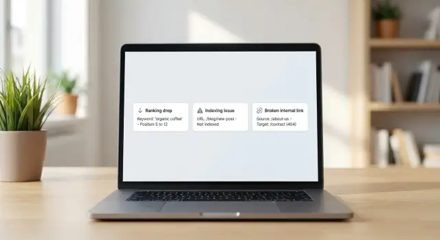 Content monitoring alerts for new posts to catch issues early
