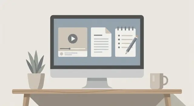 Video transcript workflow: turn one video into 3+ assets